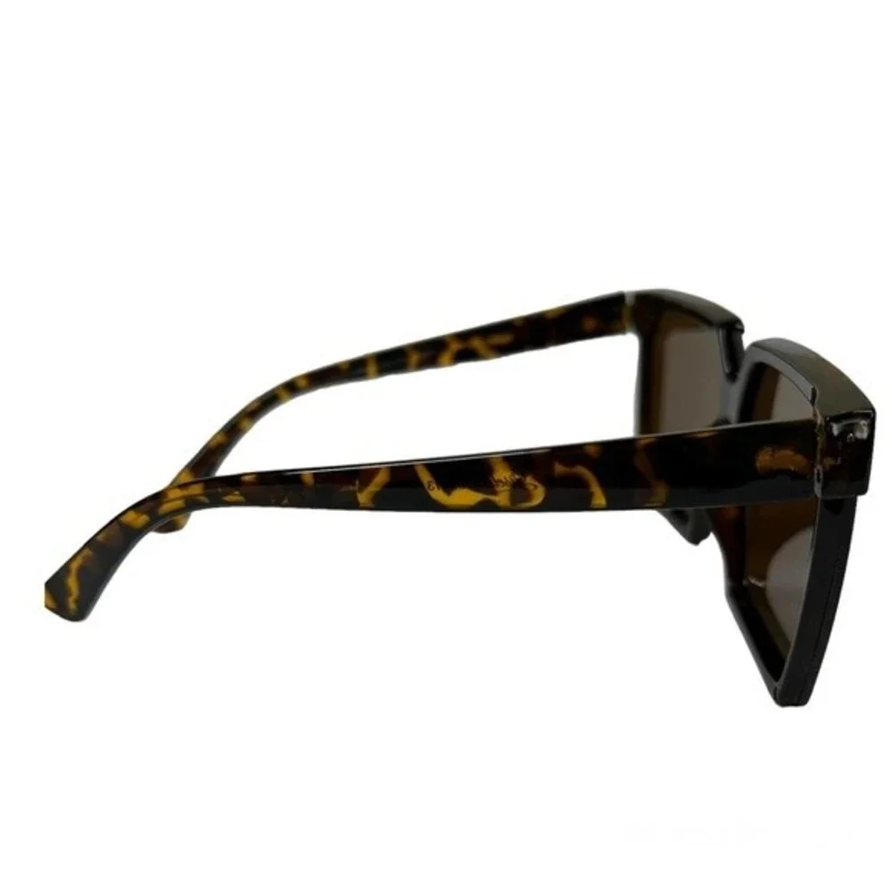 Sunglasses Brown turtle shell chic square colored stylish boho baddie normcore